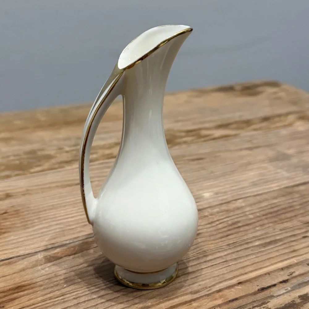 Vintage O&A Bavaria Porcelain Bremen-Vegesack Coat of Arms Mini Pitcher 126/1